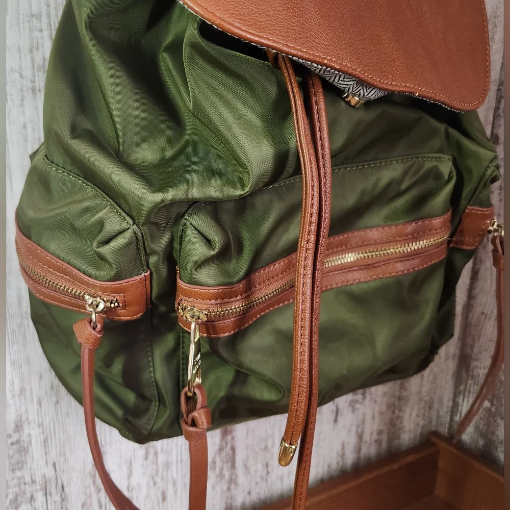Steve Madden Green and Brown Backpack - Picture 2 of 16